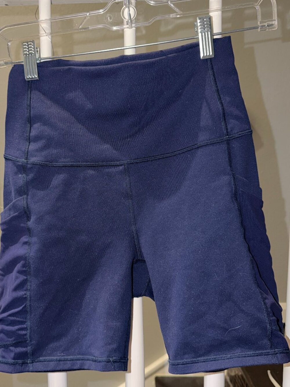Fabletics Powerhold Navy Bike Shorts - S